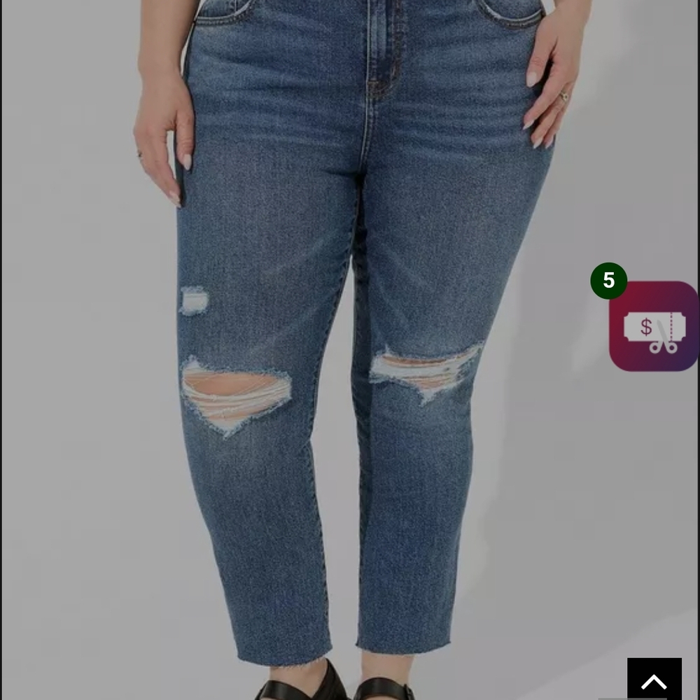 Torrid Perfect Boyfriend Ankle Classic Denim Mid Ride Jeans Size 10R NWOT